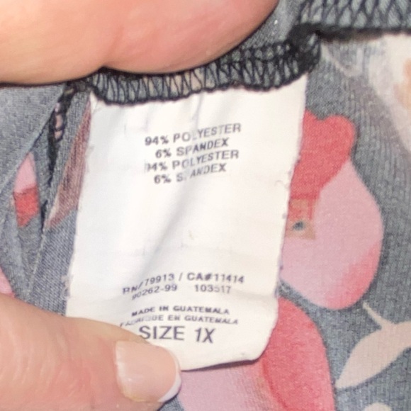 Motherhood Maternity Floral Midi Dress Size 1X Collared V Neck Back Tie - Picture 4 of 7